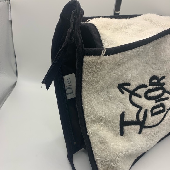RARE DESIGN- Authentic Christian Dior J'Adore Vintage Terry Cloth Zippered Pouch - Picture 6 of 11